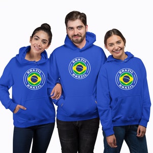 Brazil Team Hoodie Sweatshirt - Adult & Youth Sizes - Brazil National Team Pride, Custom Hoodie Gift