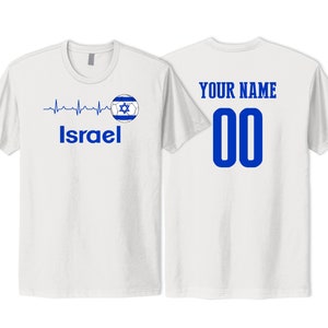Israel T shirt Flag Logo National Team Football Female 2023 Custom Customized Sports Name Number