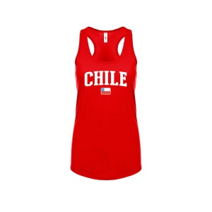 Chile Tank top shirts Women Lady 100% cotton tee Any Sports National Team Any Sport Soccer