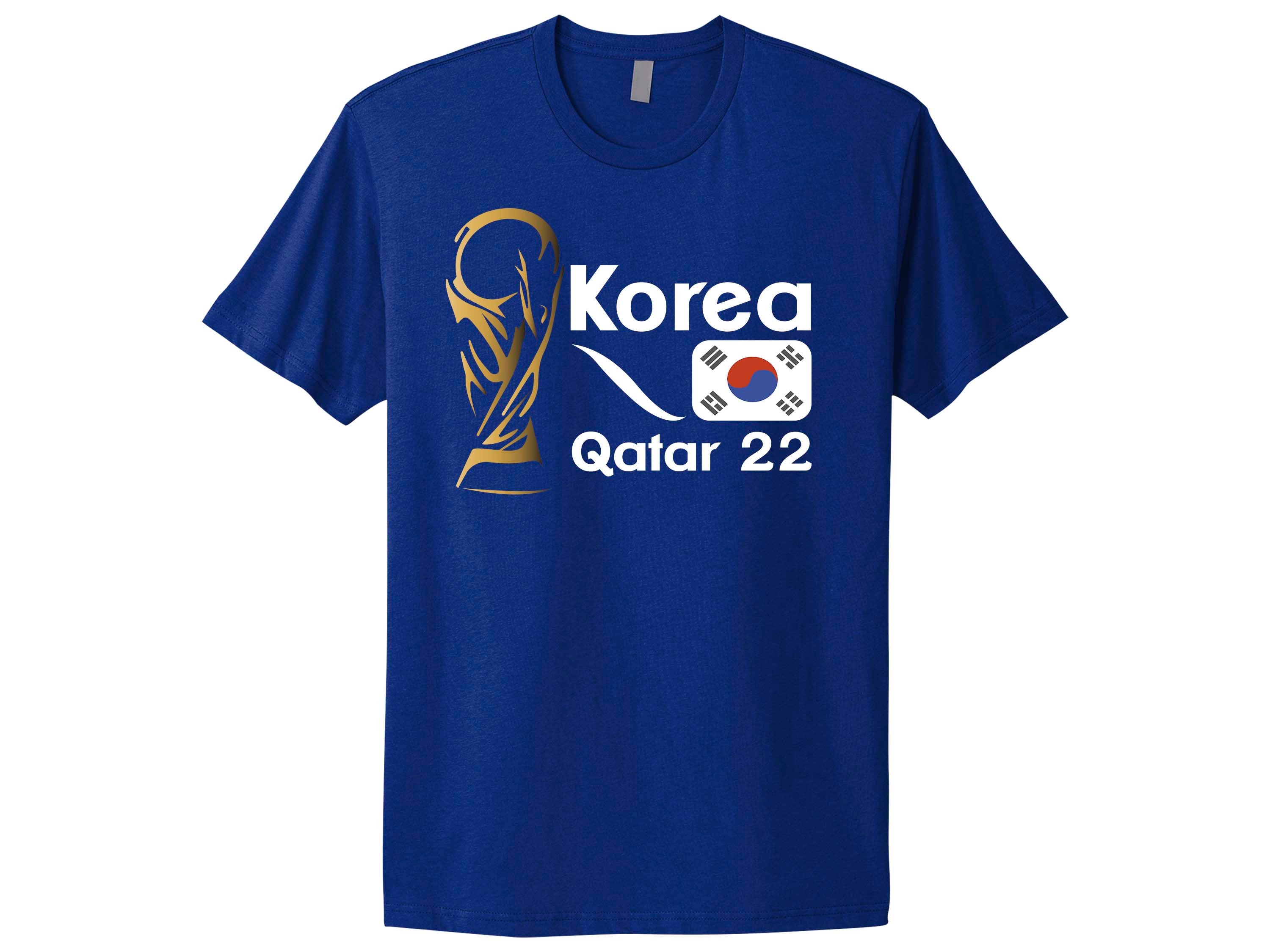 Korea National Football Team Soccer Korea Fan T-Shirt Add Custom Name and Number Double sided tshirt