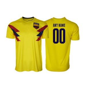 Colombia Football Tee T-Shirt  all sizes  Adults and  Kids Sizes Flag Jersey Pride Personalized Your Name