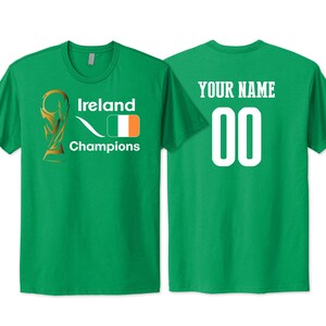 Ireland National Team T shirt Flag Logo design soccer Football Female 2023 Custom Customized Sports Name Number