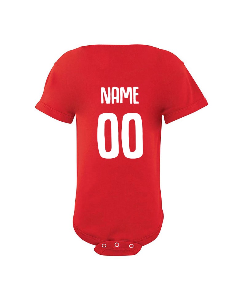 Tunisia Baby bodysuit Add your Name and Number Infant Clothing Newest Fan Baby Outfit  Girls Boys T shirt Tee National Team Soccer