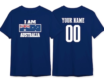 Australia Flag T Shirt Team Country Soccer World Cup 2026 Custom Name Number