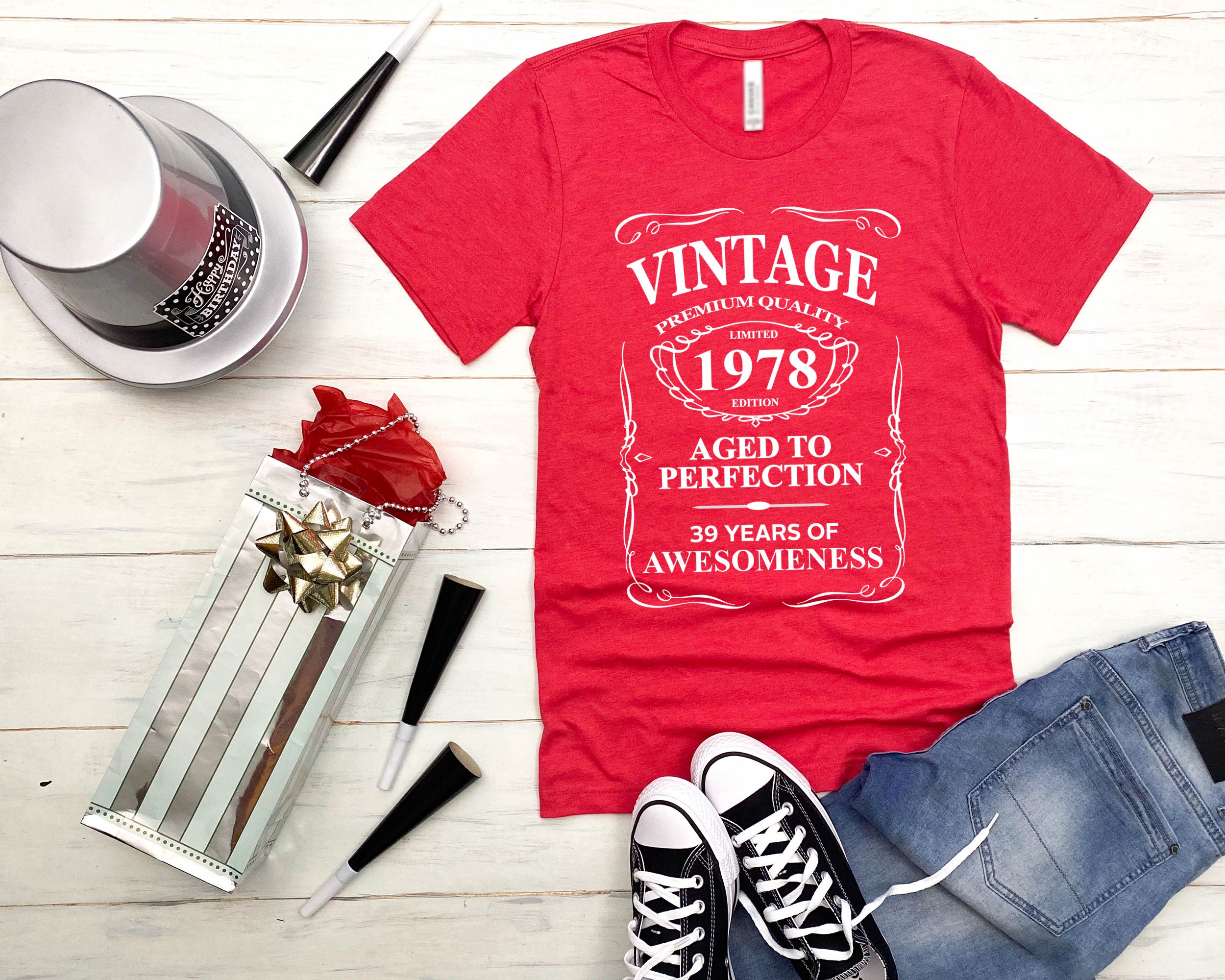 Custom Birthday Shirt 39th Birthday Vintage T Shirt Bday | Etsy