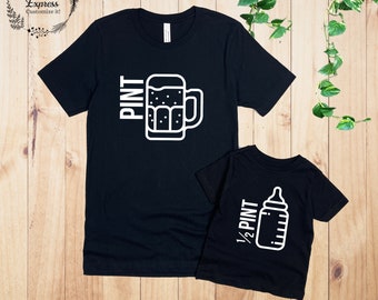 Half Pint Size Glass Symbol Printed Kids T-Shirt Half Pint Size Glass Symbol Printed Kids T-Shirt