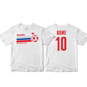 Russia Sports T-shirt Fan tee  Country Pride Men&#39;s Customized Name and Number