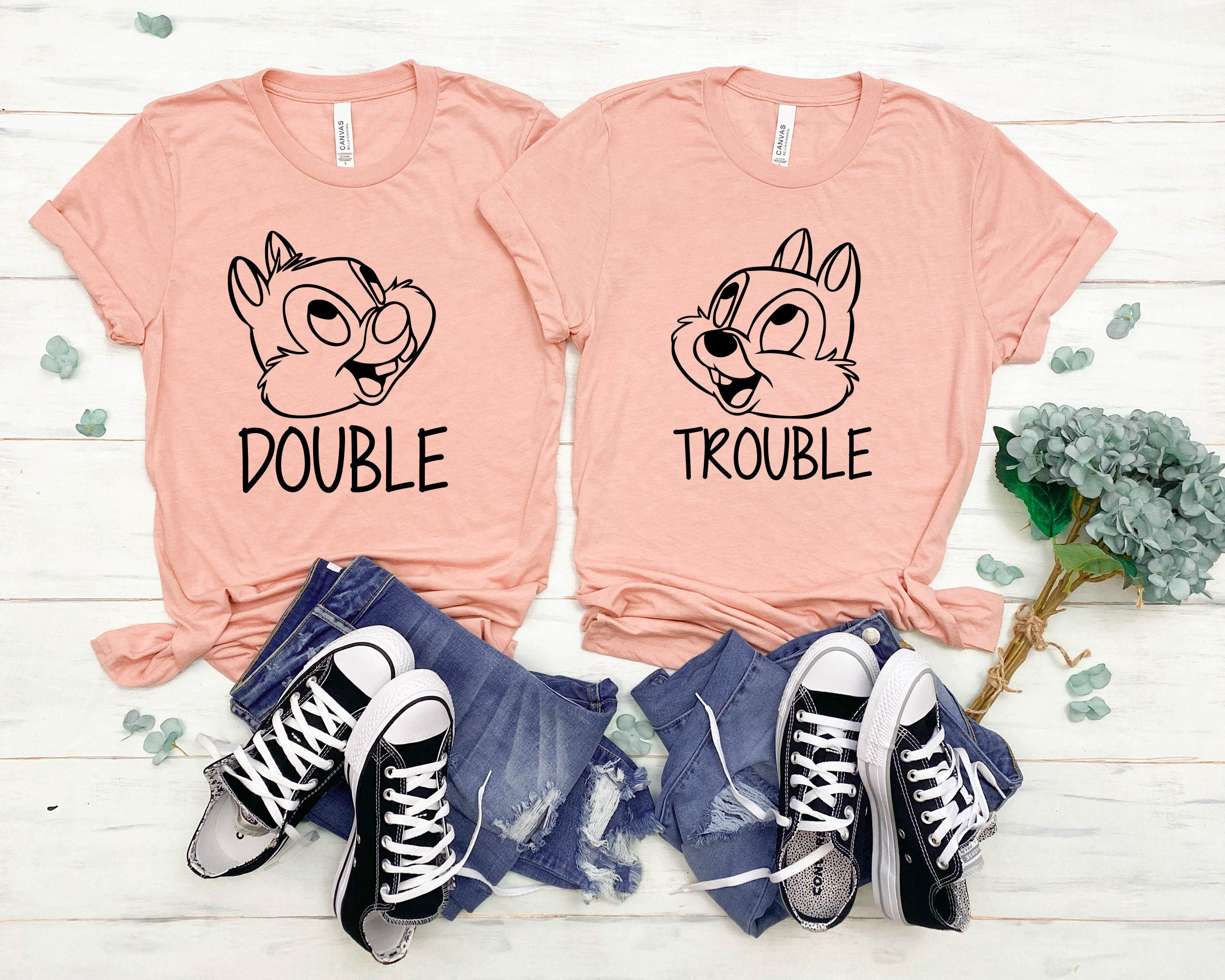 Double Trouble Matching Shirts for Women, Best Gifts for Double Trouble Matching Shirts for Women, Best Gifts for
