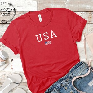 team usa shirt patriotic shirt american flag shirt usa national team soccer women t shirt usa flag shirt unisex t shirt soccer jersey image 3