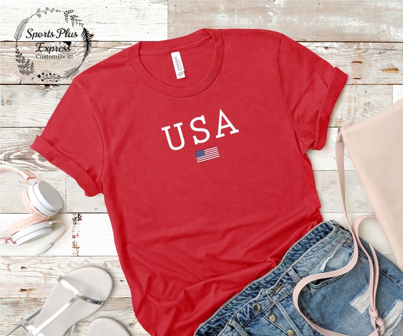 team usa shirt patriotic shirt american flag shirt usa national team soccer women t shirt usa flag shirt unisex t shirt soccer jersey image 3