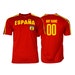 Spain Soccer Football  Tee T-Shirt  all sizes  Adults and  Kids Sizes Flag Jersey Pride Personalized Your Name 