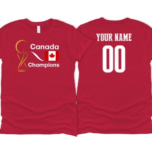 Canada National Country Team Sport Soccer T shirt Simple Flag Logo Football Female Womens 2023 Custom Name and Number Printed in USA