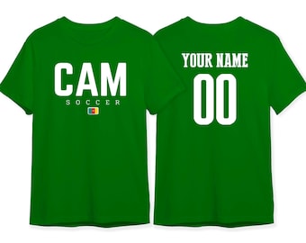 Cameroon T shirt Flag Logo National Team Football World Cup 2026 Custom Customized Sports Name Number