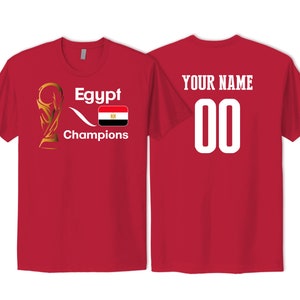 Egypt National Team T shirt Flag Logo design soccer Football Female 2023 Custom Customized Sports Name Number