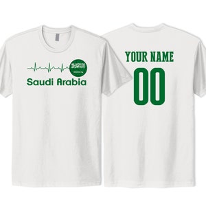 Saudi Arabia T shirt Flag Logo National Team Football Female 2023 Custom Customized Sports Name Number