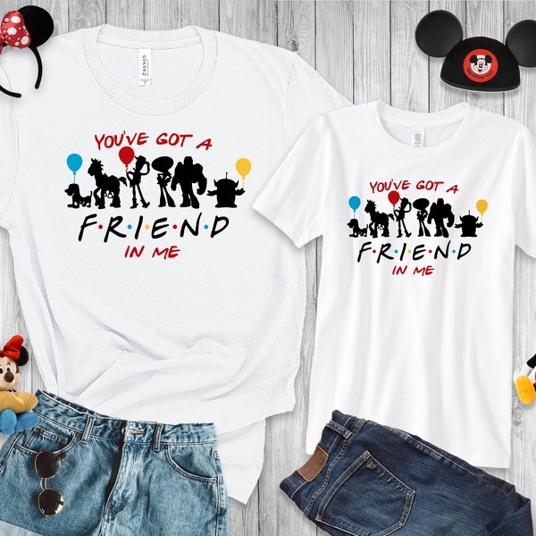 Disney Friends Inspired You've Got a Friend In Me Matching Shirts,Disney Toy Story Shirt, Birthday Custom Shirts,Disney Matching Shirt DY-14