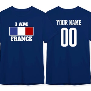 France Flag T Shirt Team Country Soccer World Cup 2022 Custom Name Number