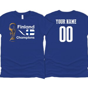 Finland National Team Spirit T shirt Unisex for Womens Soccer Football Flag Logo Design Customizable Sports Name Number