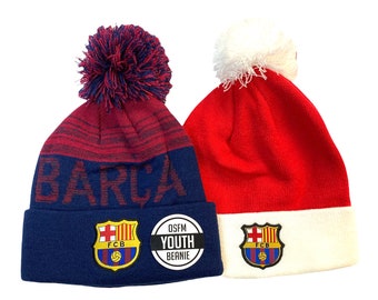 fc Barcelona beanie soccer hat cap winter football Youth Size