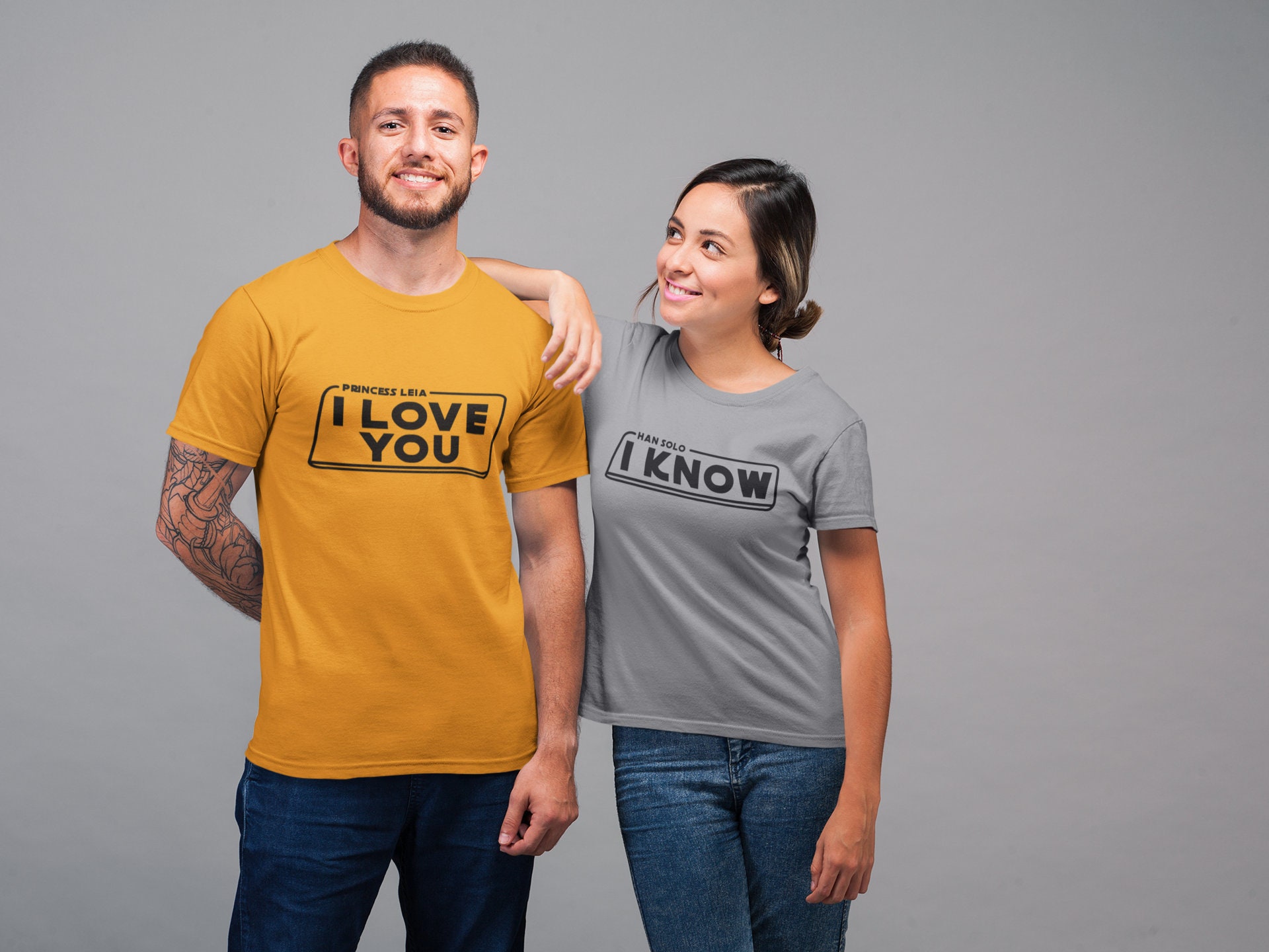 I Love You I Know Star Wars Disney Couples Unisex Shirts