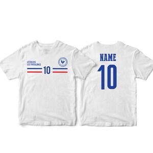 France Sports T-shirt Fan Country Pride Men&#39;s  Francia Tee  Customized Name and Number