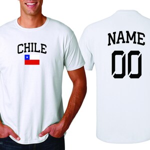 Chile Sports T-shirt Fan Country Pride Men&#39;s Tee  Customized Name and Number