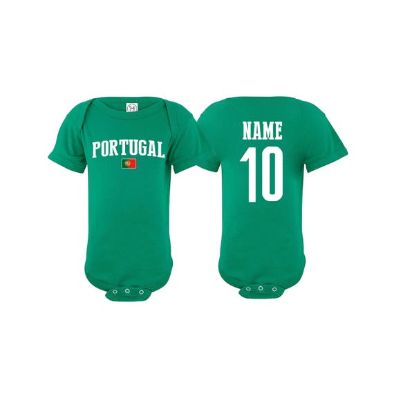 Portugal Newest Fan Bodysuit Soccer Baby Outfit Mameluco Infant Girls Boys