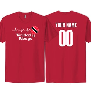 Trinidad y Tobago T shirt Flag Logo National Team Football Female 2023 Custom Customized Sports Name Number