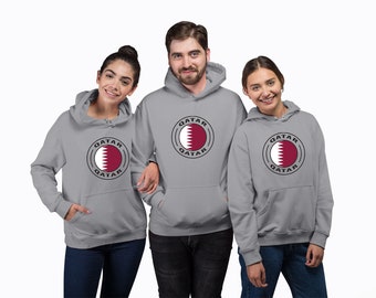 Qatar Team Hoodie Sweatshirt - Adult & Youth Sizes - Qatar National Team Pride, Custom Hoodie Gift