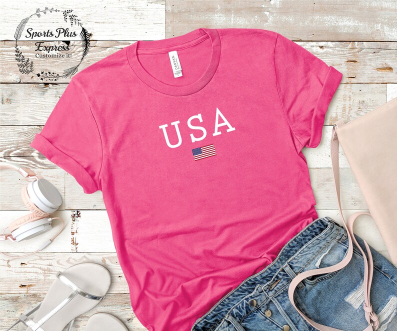 team usa shirt patriotic shirt american flag shirt usa national team soccer women t shirt usa flag shirt unisex t shirt soccer jersey image 2