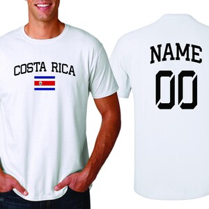Costa Rica Sports T-shirt Fan Country Pride Men&#39;s  Tee  Customized Name and Number