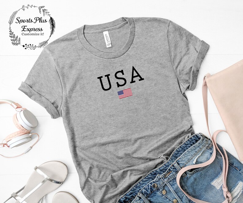 team usa shirt patriotic shirt american flag shirt usa national team soccer women t shirt usa flag shirt unisex t shirt soccer jersey image 4