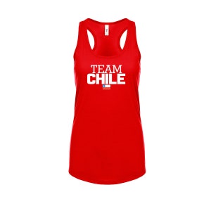 Chile Team Tank top shirts Women Lady 100% cotton tee Any Sports National Team Any Sport Soccer