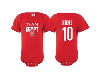 Team Egypt T shirt matching t-shirt set Soccer football Futbol  national Team Men Woman Kids Family  Infant Pride Flag