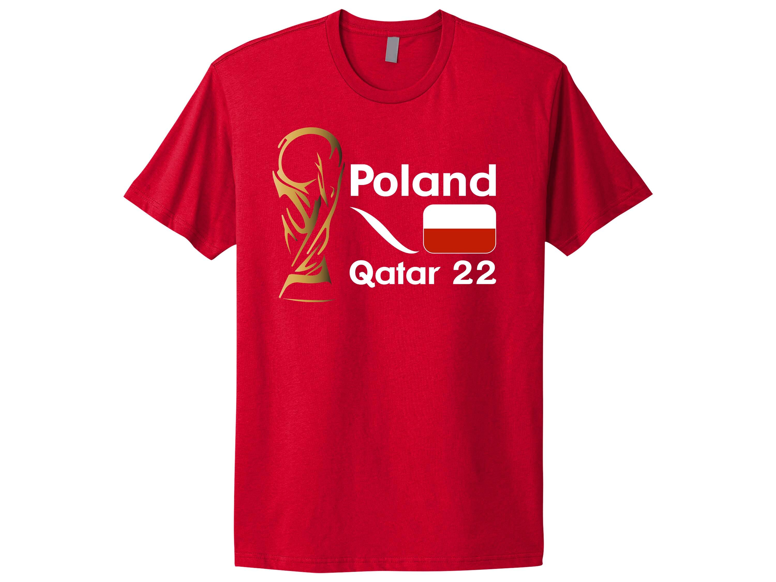 Poland National Football Team Soccer Poland Fan T-Shirt Add Custom Name and Number Double sided tshirt