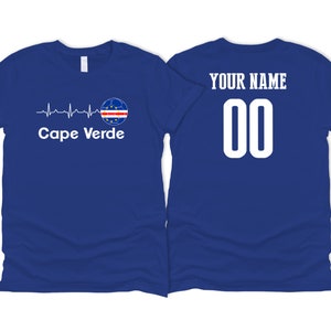 Cape Verde National Team Country Soccer T shirt Silver Flag Football Print Female Womens Customized Sports Design Name Number