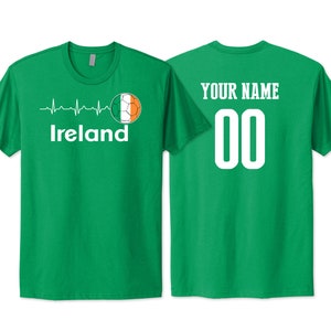 Ireland T shirt Flag Logo National Team Football Female 2023 Custom Customized Sports Name Number