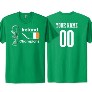Ireland National Team soccer T shirt Flag design Football Female Womens 2023 Custom Customized Sports Name Number