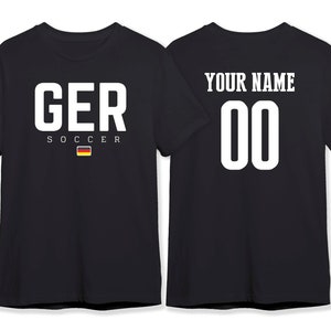Germany T shirt Flag Logo National Team Football World Cup 2022 Custom Customized Sports Name Number