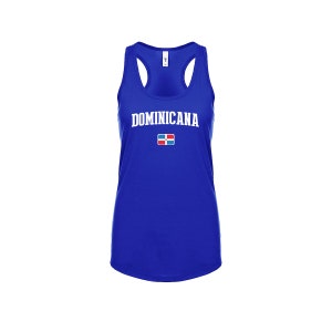 Republica Dominicana Tank top shirts Women Lady  100% cotton tee Any Sports  National Team Soccer Dominican