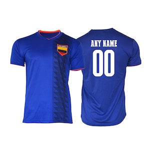 Colombia Soccer Football  Tee T-Shirt  all sizes  Adults and  Kids Sizes World cup Flag Jersey Pride Personalized Your Name