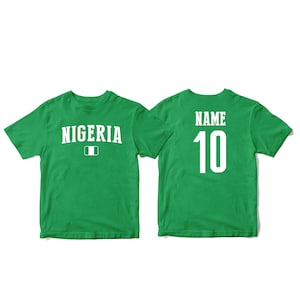 Nigeria Sports T-shirt Fan tee  Country Pride Men&#39;s and Kids Youth  Customized Name and Number