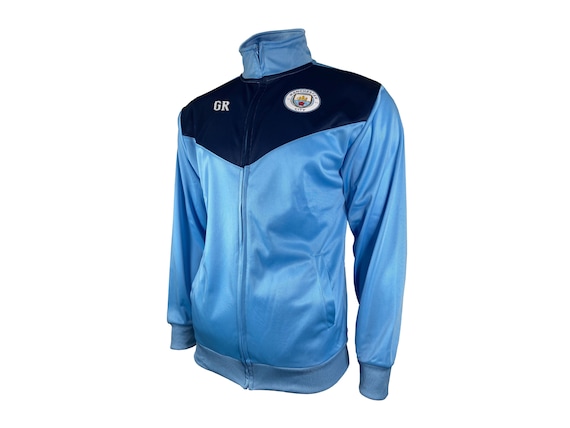 Manchester City Jacket 100% Polyester Men's Adults Zipper