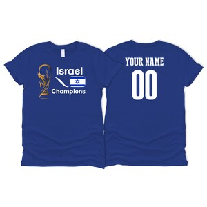Israel National Team Spirit T shirt Unisex for Womens Soccer Football Flag Logo Design Customizable Sports Name Number