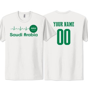 Saudi Arabia T shirt Flag Logo National Team Football Female 2023 Custom Customized Sports Name Number
