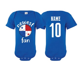 Panama Bodysuit Add your Name and Number Infant Clothing  Newest Fan Bodysuit Soccer Baby Outfit  Girls Boys T shirt - Tee National Team