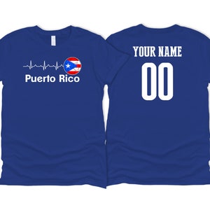 Puerto Rico National Team T Shirt Unisex for Womens Soccer Flag Logo