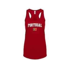 Portugal Tank top shirts Women Lady  100% cotton tee Any Sports  National Team Soccer