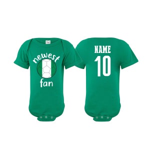 Nigeria Bodysuit Add your Name and Number Infant Clothing  Newest Fan  Soccer Baby Outfit  Girls Boys T shirt -Tee National Team