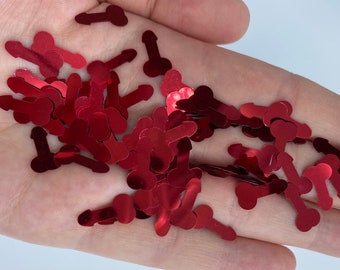Red Party Confetti - Penis Table Confetti - Hen Party Confetti - Willy Confetti - Party Decorations - 300 pcs